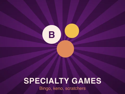 Specialty games including bingo and keno at Cafe Casino